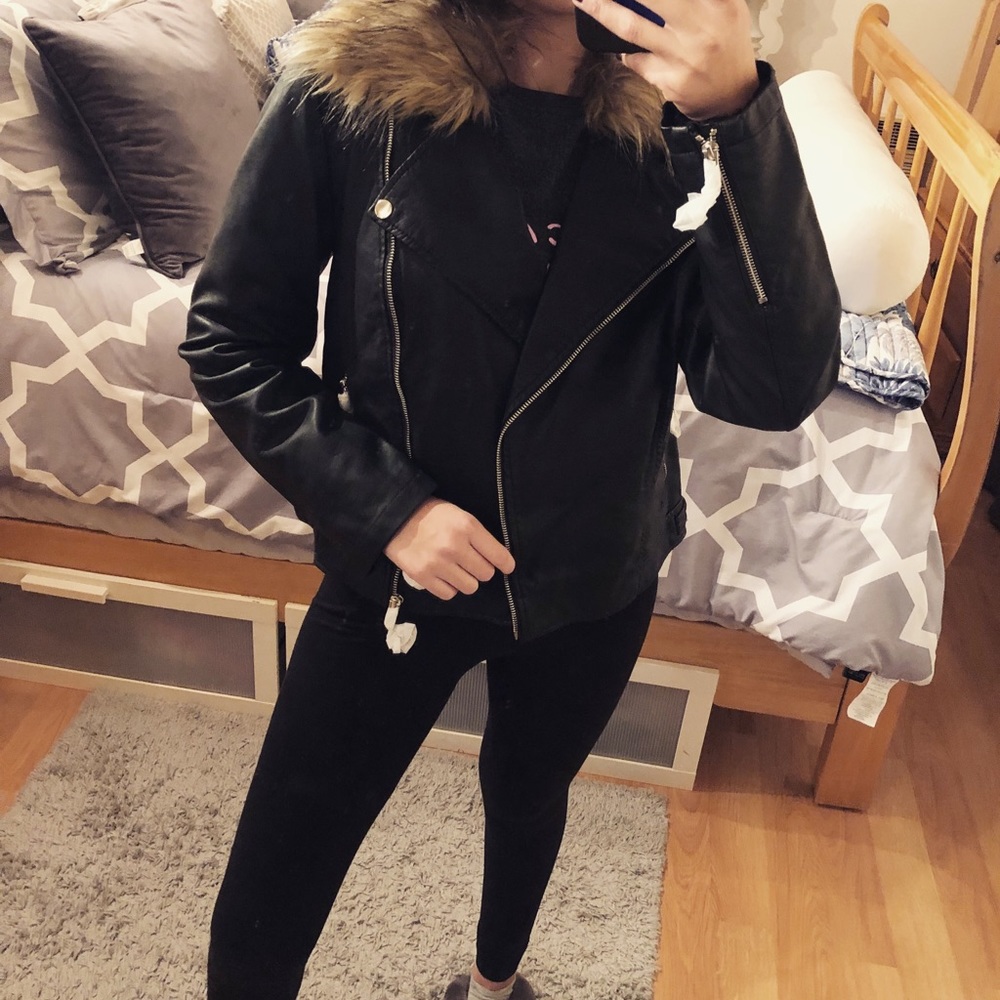 Forever 21 faux leather jacket